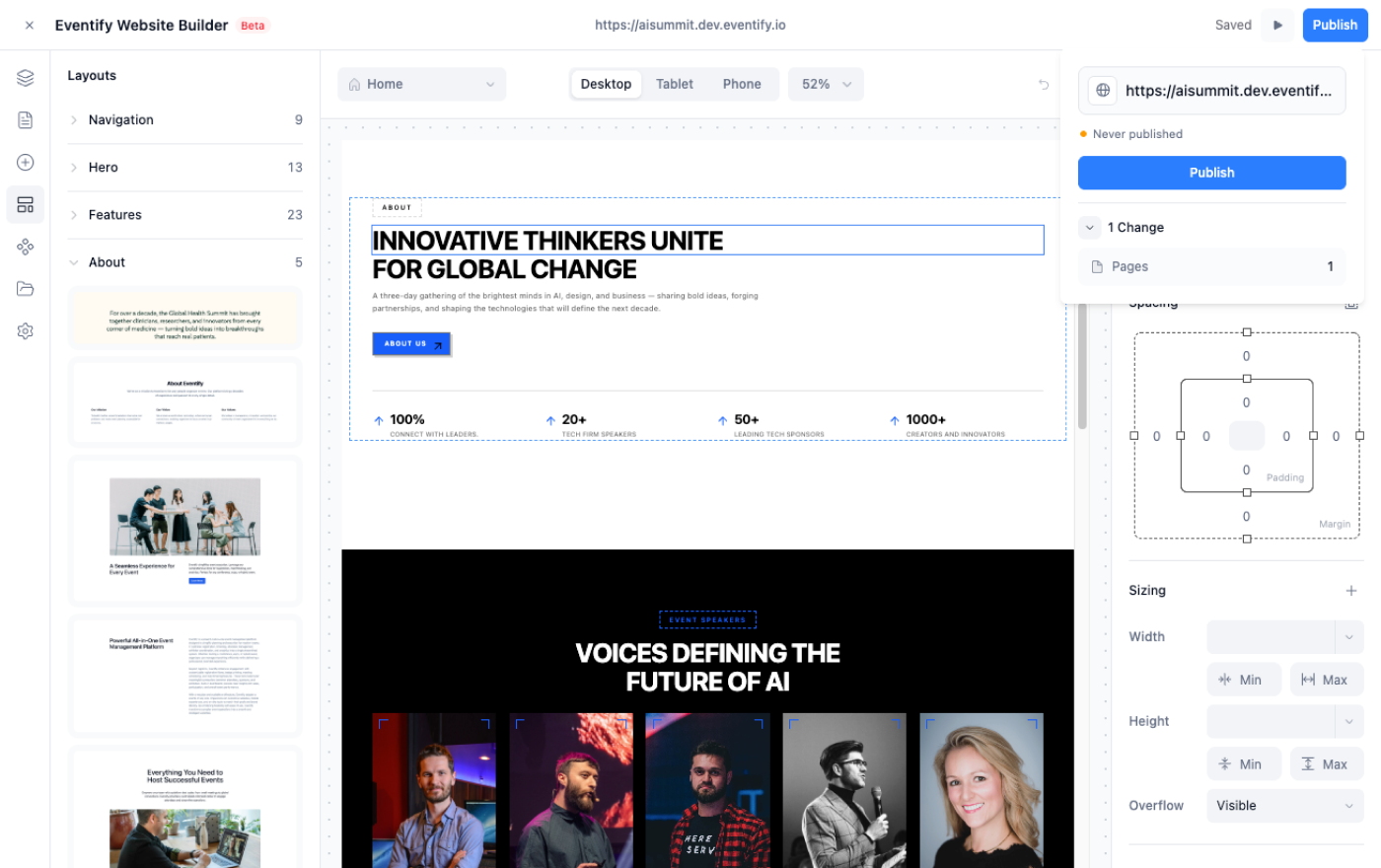 Publish and engage